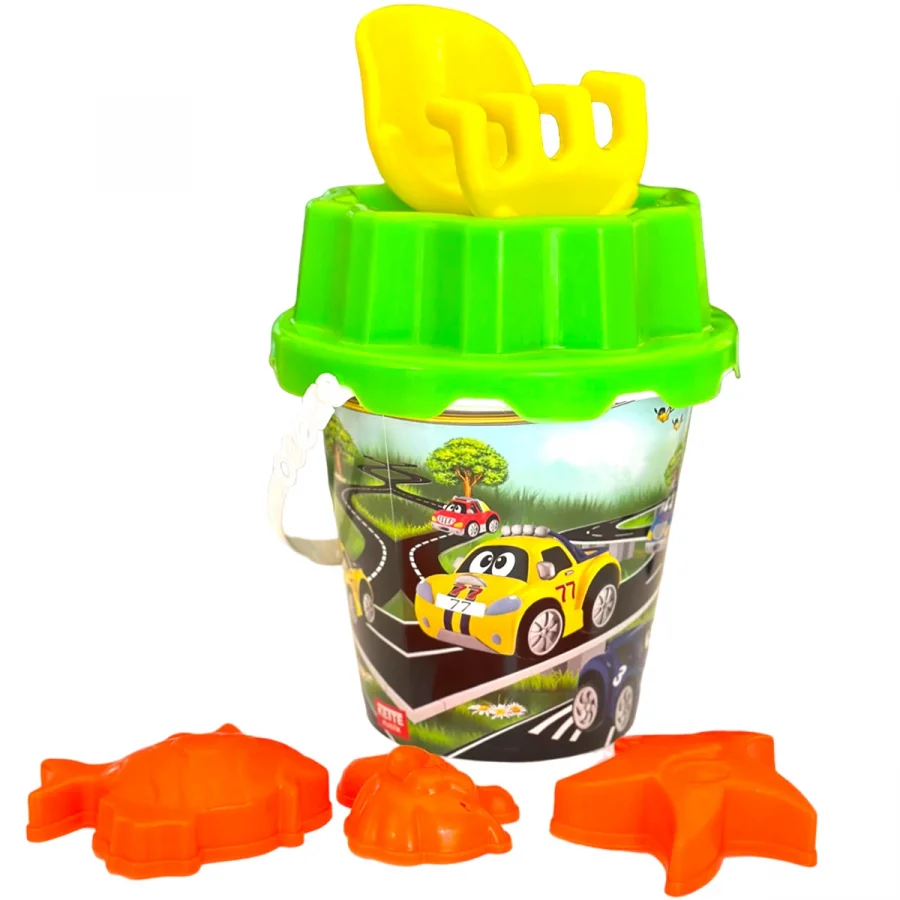 Kette Araba Resimli Plaj Kum Kovası Kum Küreği Ve Kalıpları