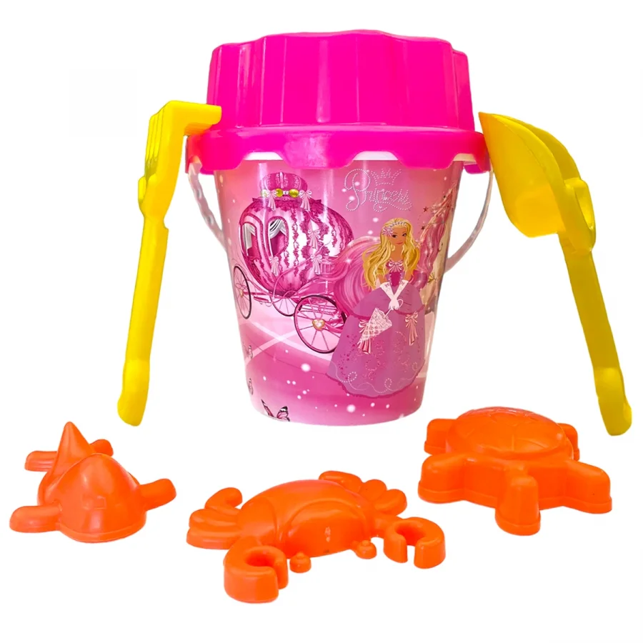 Kette Prenses Resimli Plaj Kum Kovası Kum Küreği Ve Kalıpları