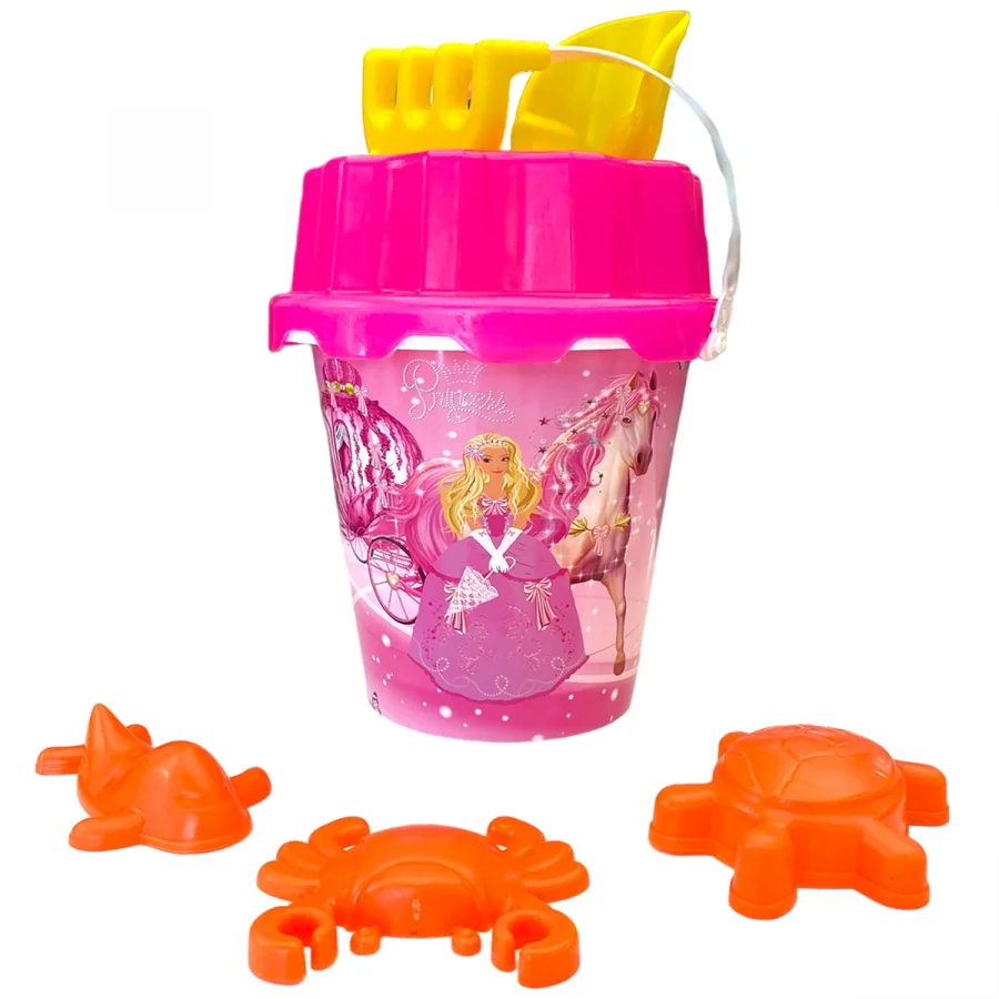 Kette Prenses Resimli Plaj Kum Kovası Kum Küreği Ve Kalıpları