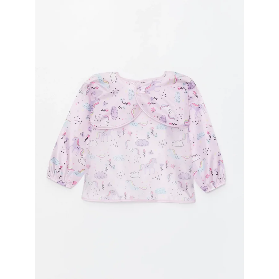 Lcw Unicorn Baskılı Kız Bebek Mama Ve Faaliyet Önlüğü