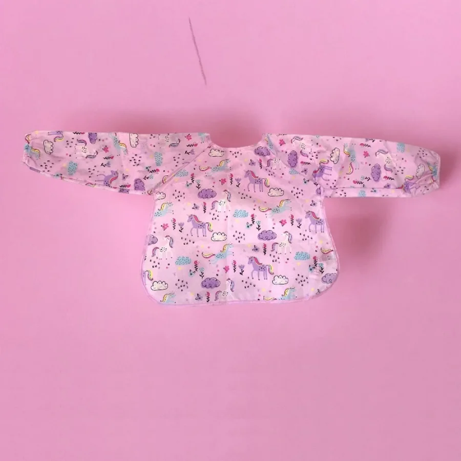 Lcw Unicorn Baskılı Kız Bebek Mama Ve Faaliyet Önlüğü