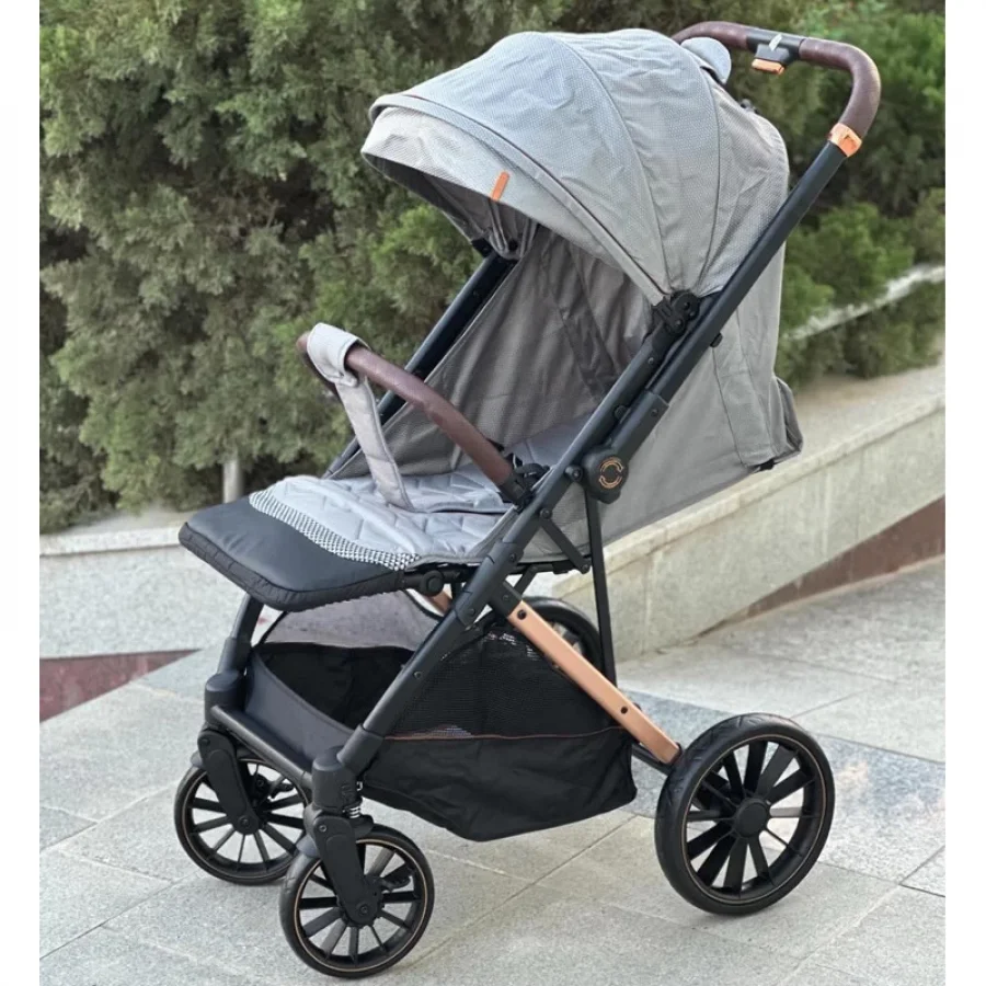 Luxmom Çift Yönlü Kabin Boy Bebek Arabası - Gri