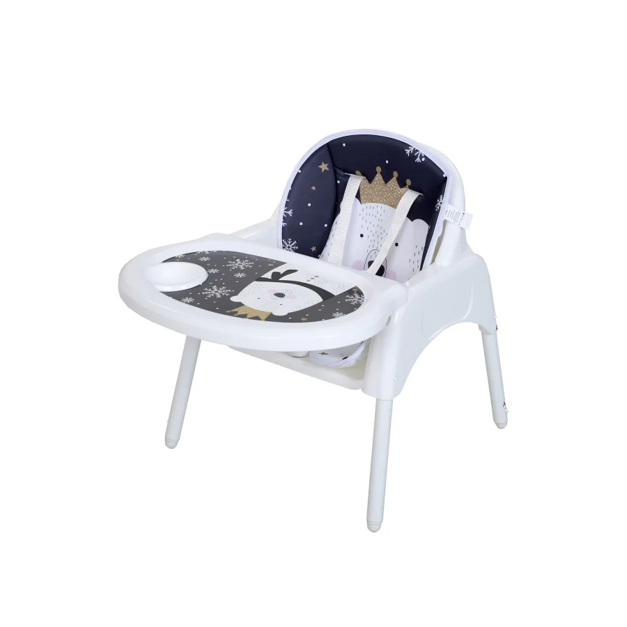 Maxi Taxi Feeding Pandalı Desenli 3 In 1 Mama Sandalyesi