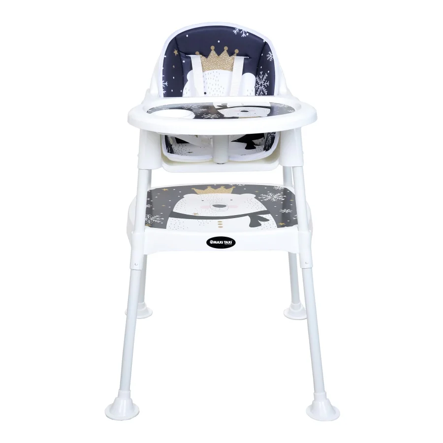 Maxi Taxi Feeding Pandalı Desenli 3 In 1 Mama Sandalyesi
