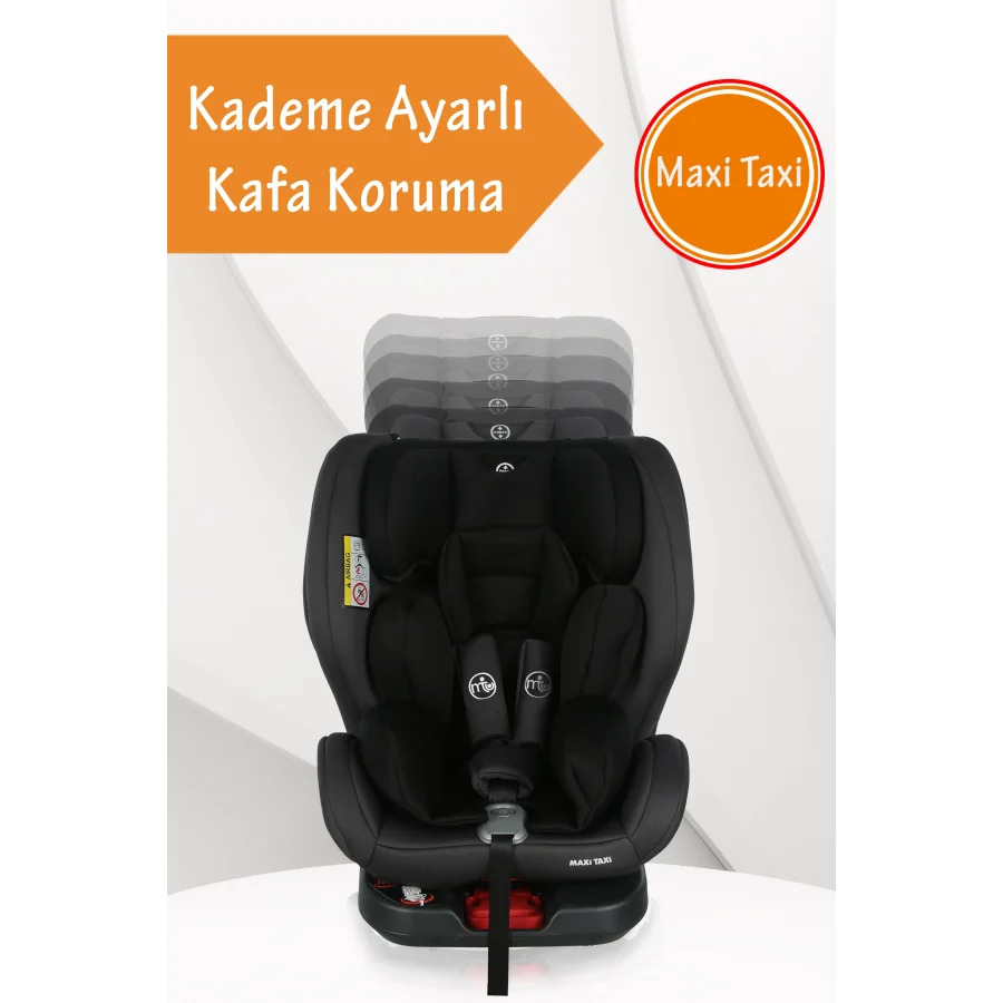 Maxi Taxi Safe Travel 0-36 kg 360 dönebilen İsofix Oto Koltuğu Gri/Siyah