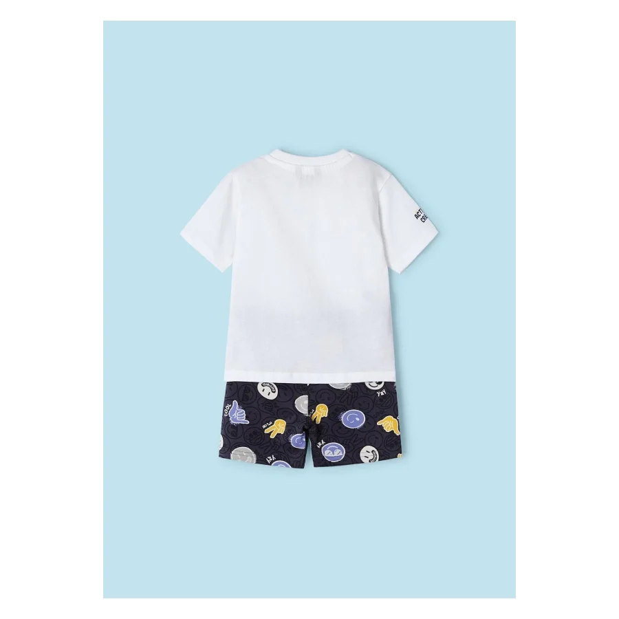 Mayoral Erkek Çocuk Baskılı Şort Takım