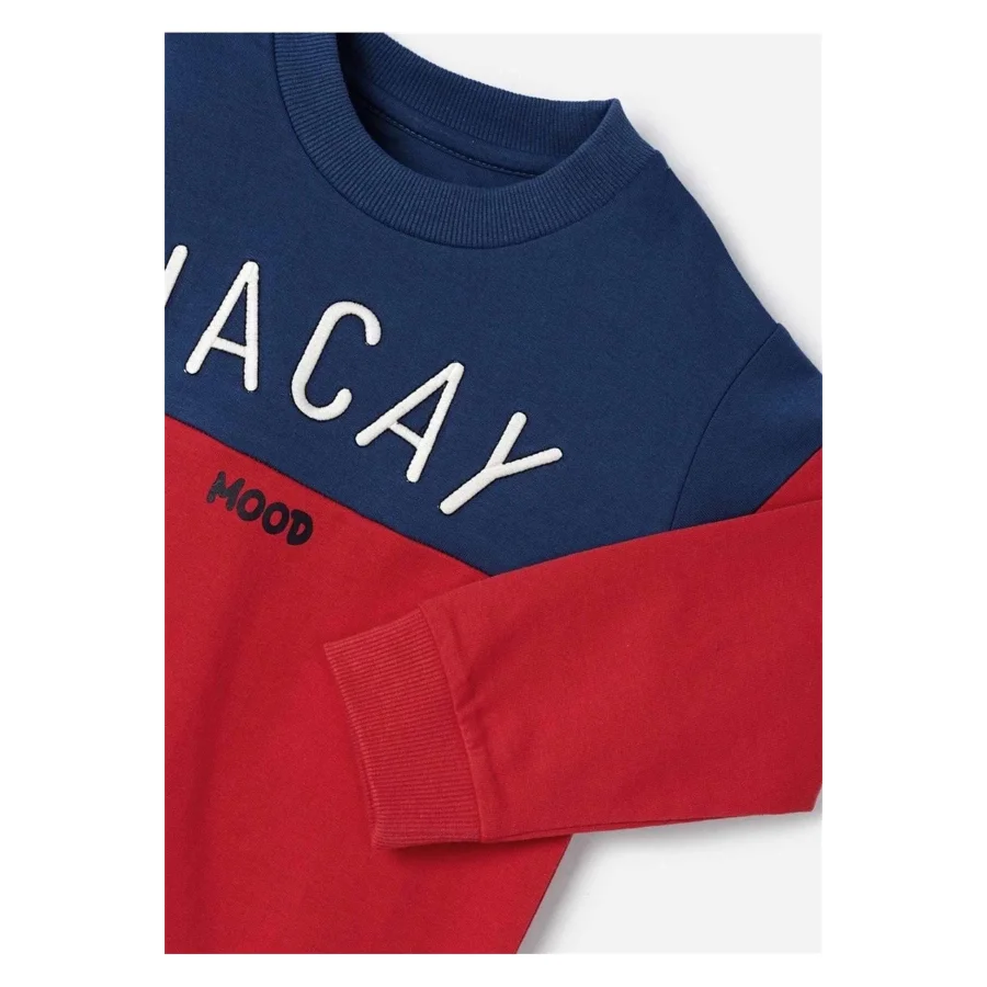 Mayoral Erkek Çocuk Baskılı Sweatshirt Kırmızı 3484