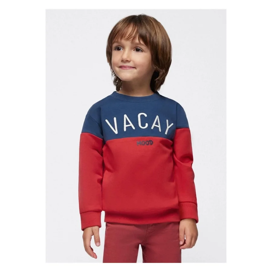 Mayoral Erkek Çocuk Baskılı Sweatshirt Kırmızı 3484