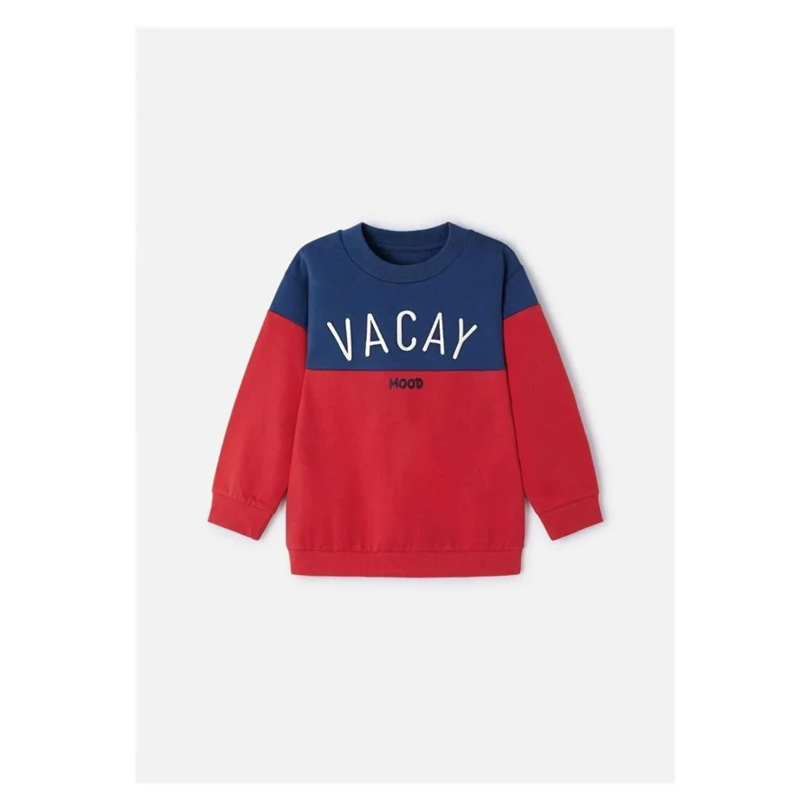 Mayoral Erkek Çocuk Baskılı Sweatshirt Kırmızı 3484