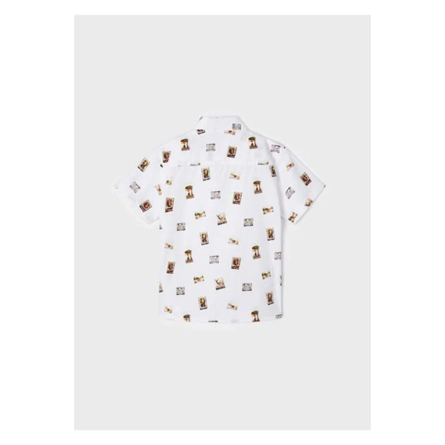 Mayoral Erkek Çocuk Beyaz Gömlek Kısa Kol