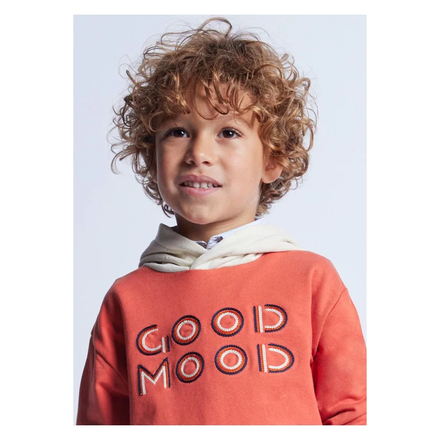 Mayoral Erkek Çocuk Kapüşonlu Sweatshirt-Kırmızı