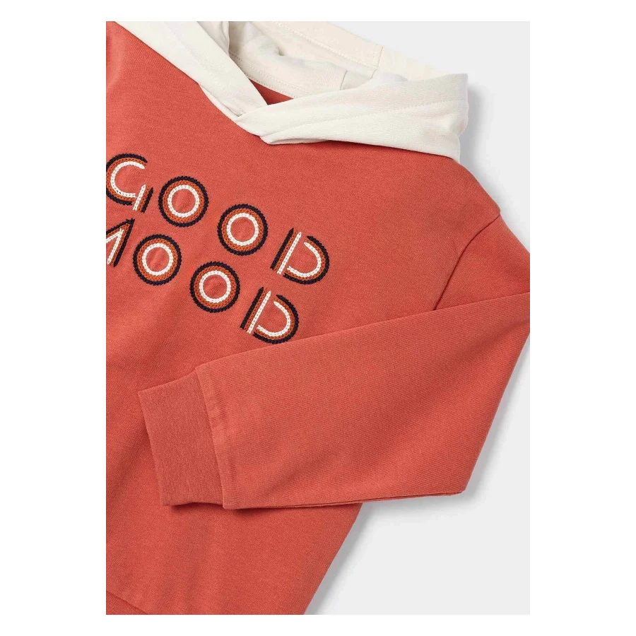 Mayoral Erkek Çocuk Kapüşonlu Sweatshirt-Kırmızı