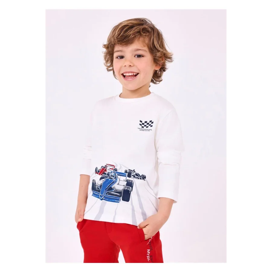 Mayoral Erkek Çocuk Neon Baskılı Sweatshirt