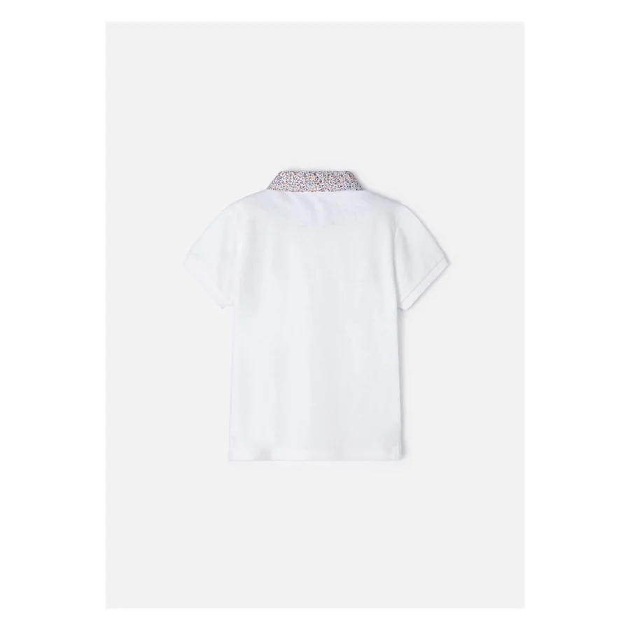 Mayoral Erkek Çocuk Polo Yaka T-shirt Beyaz 3152
