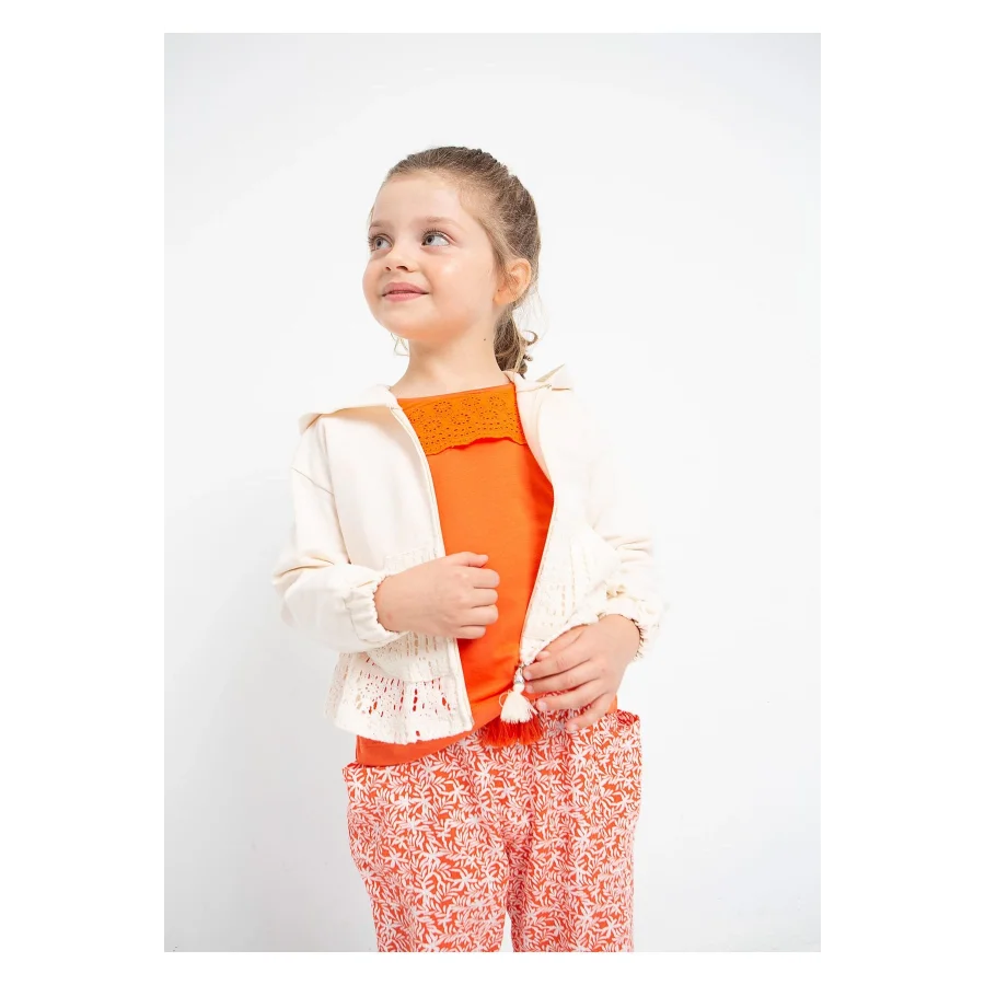 Mayoral Fermuarlı Kapişonlu Kız Çocuk Sweatshirt