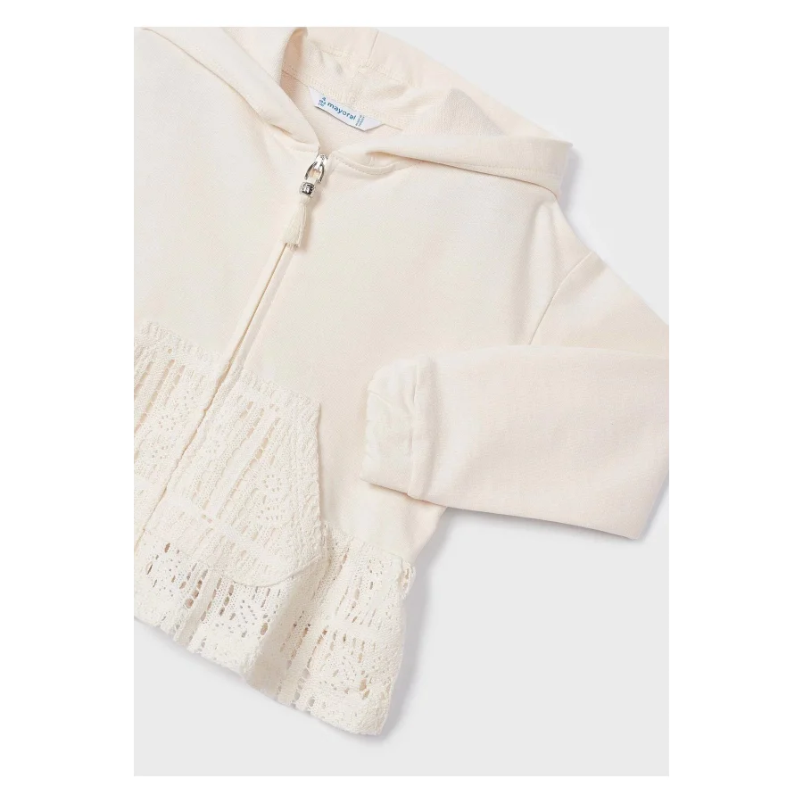 Mayoral Fermuarlı Kapişonlu Kız Çocuk Sweatshirt