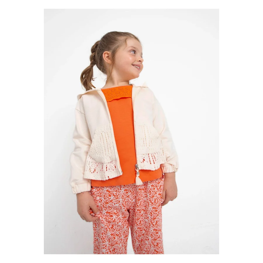 Mayoral Fermuarlı Kapişonlu Kız Çocuk Sweatshirt