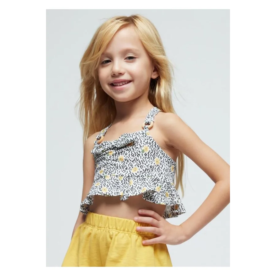 Mayoral Kız Çocuk Çapraz Askılı Şortlu 2Li Takım