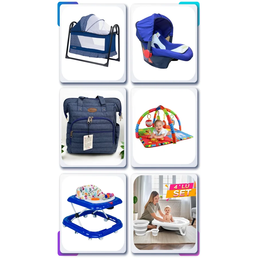 Merhaba Yenidoğan Bebek için 9 Parça Çeyiz Seti