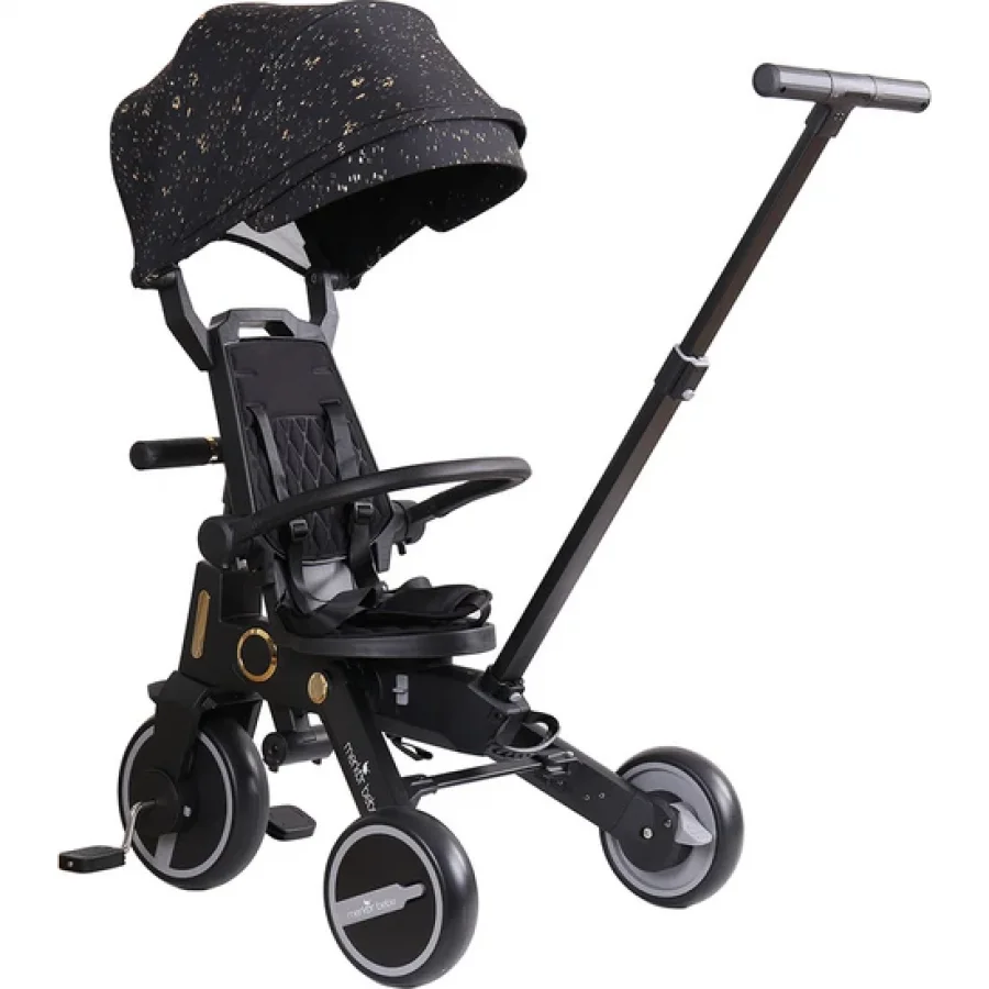 Merkür Bebe Falky Üç Tekerlekli Bebek ve Çocuk Bisikleti Gold Edition