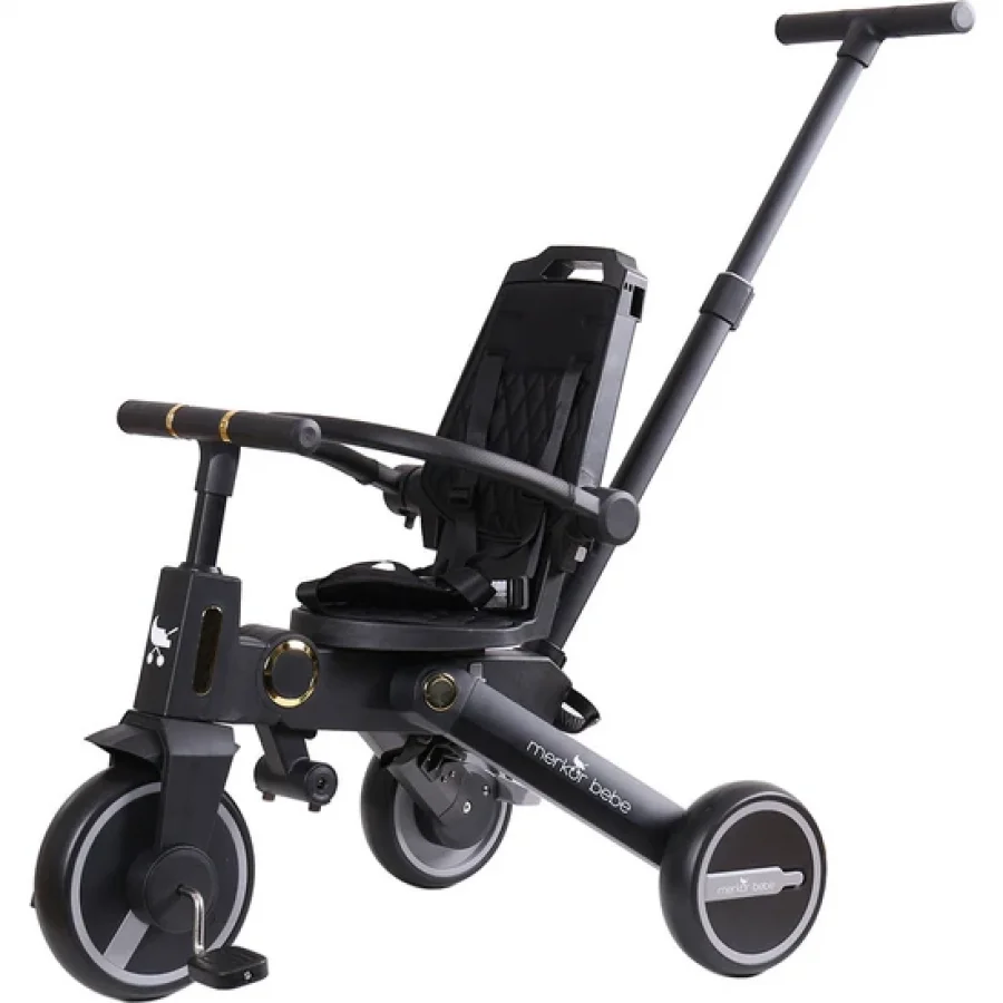 Merkür Bebe Falky Üç Tekerlekli Bebek ve Çocuk Bisikleti Gold Edition