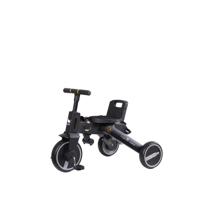 Merkür Bebe Falky Üç Tekerlekli Bebek ve Çocuk Bisikleti Gold Edition