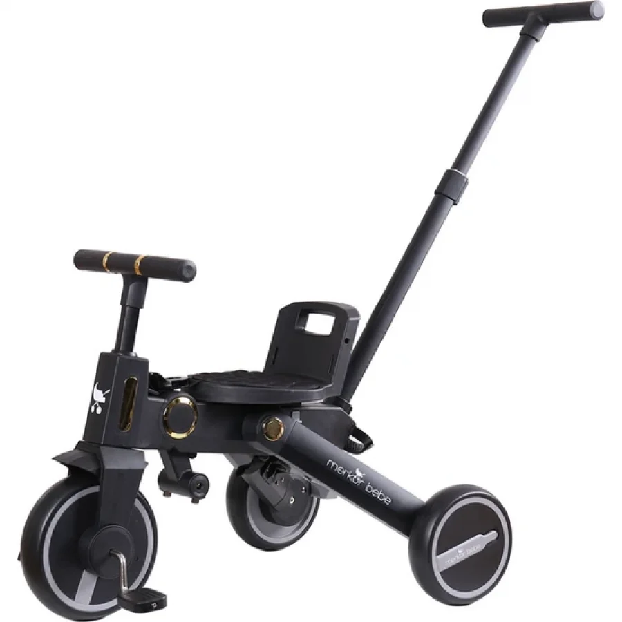 Merkür Bebe Falky Üç Tekerlekli Bebek ve Çocuk Bisikleti Gold Edition