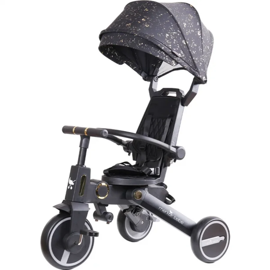 Merkür Bebe Falky Üç Tekerlekli Bebek ve Çocuk Bisikleti Gold Edition