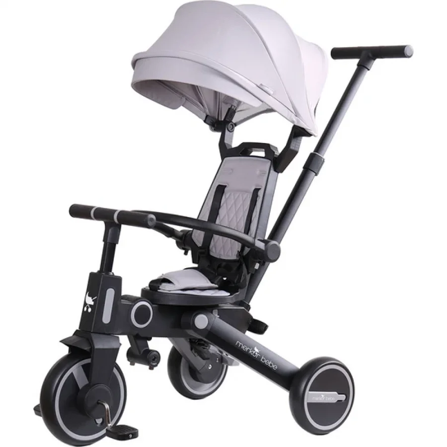 Merkür Bebe Falky Üç Tekerlekli Bebek ve Çocuk Bisikleti Gri