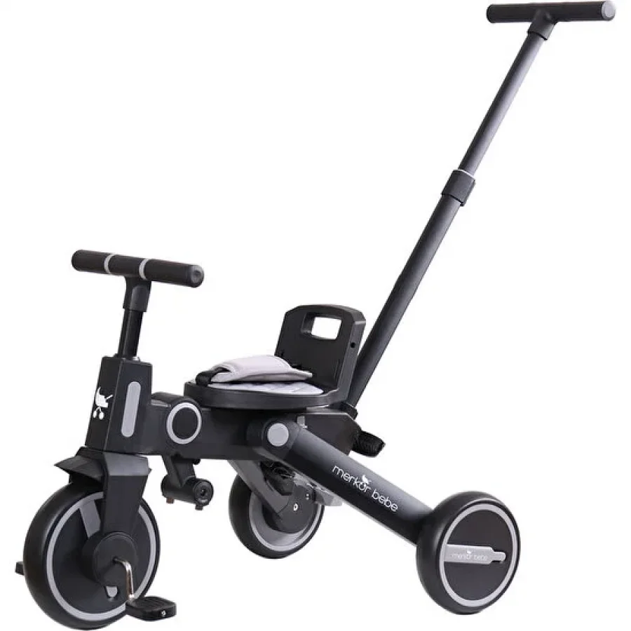 Merkür Bebe Falky Üç Tekerlekli Bebek ve Çocuk Bisikleti Gri