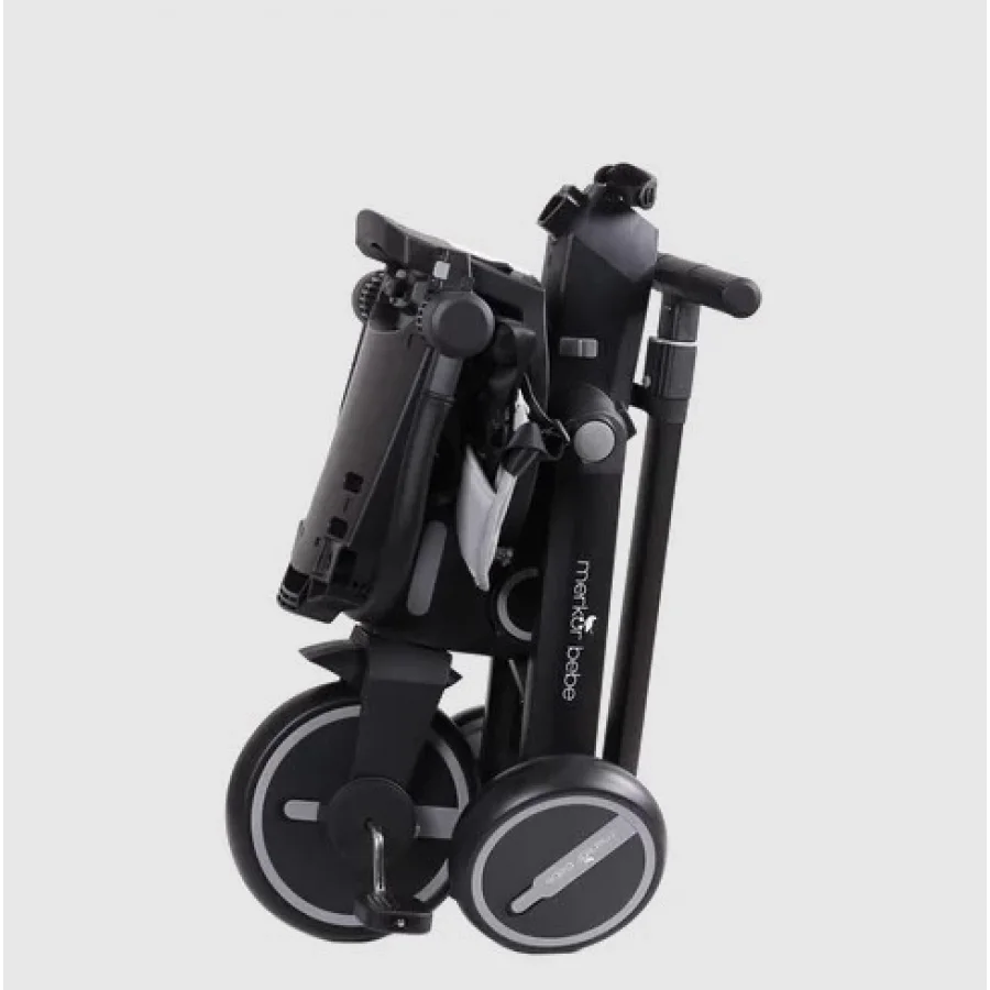 Merkür Bebe Falky Üç Tekerlekli Bebek ve Çocuk Bisikleti Gri