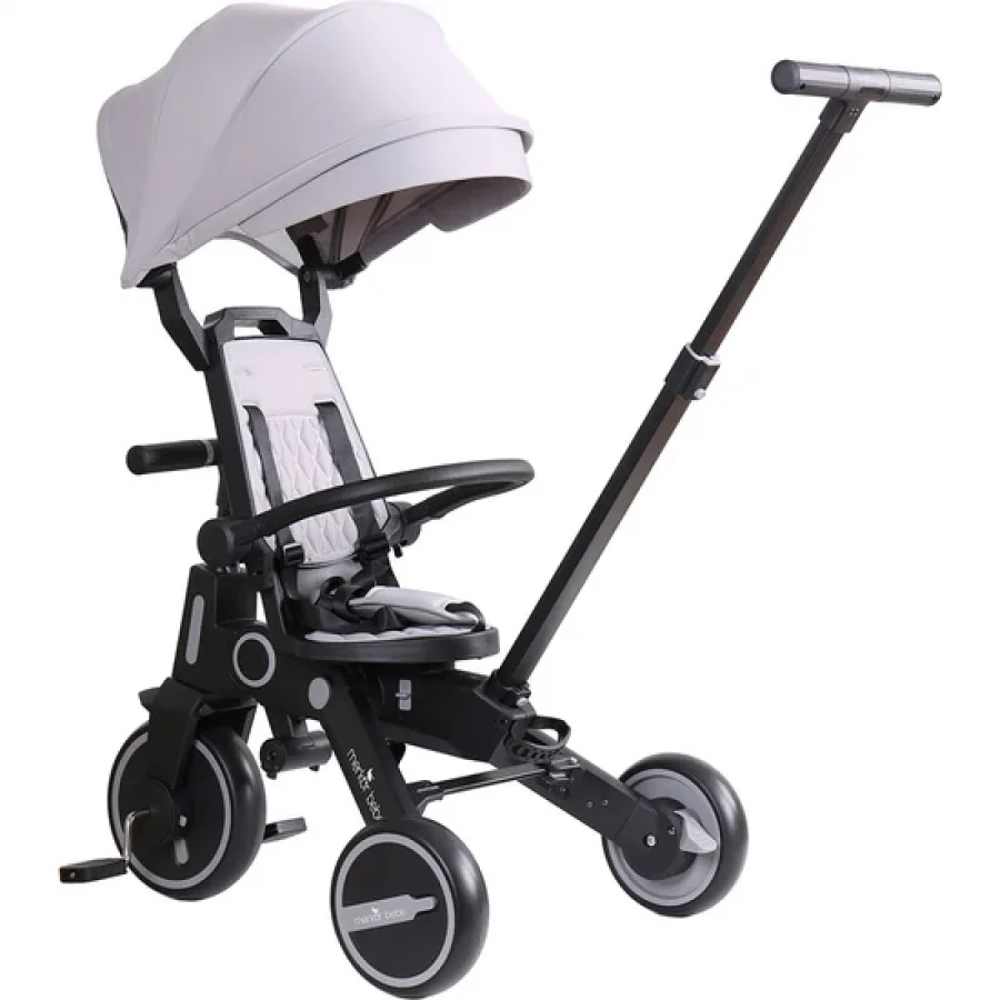 Merkür Bebe Falky Üç Tekerlekli Bebek ve Çocuk Bisikleti Gri