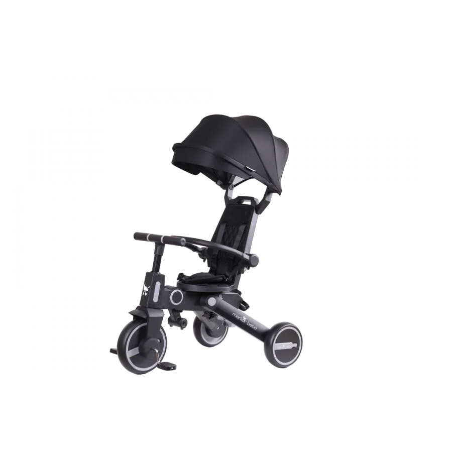 Merkür Bebe Falky Üç Tekerlekli Bebek ve Çocuk Bisikleti Siyah