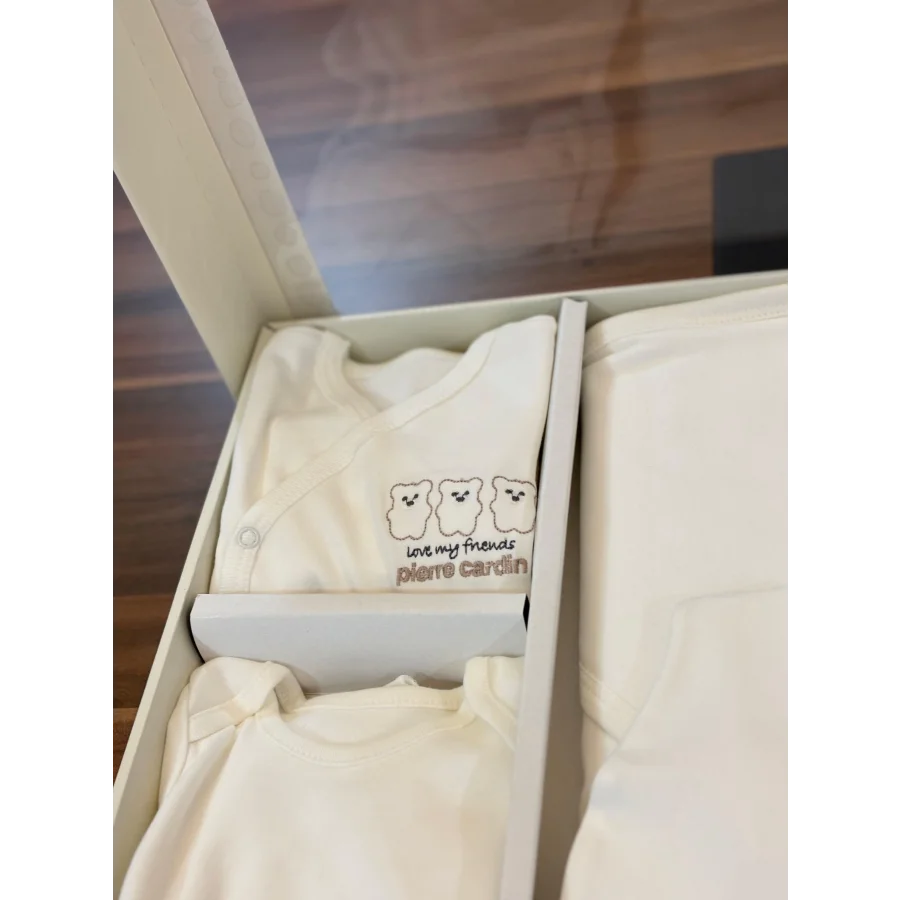 Pierre Cardin Organik Yenidoğan Hastane Çıkışı Seti 10’lu