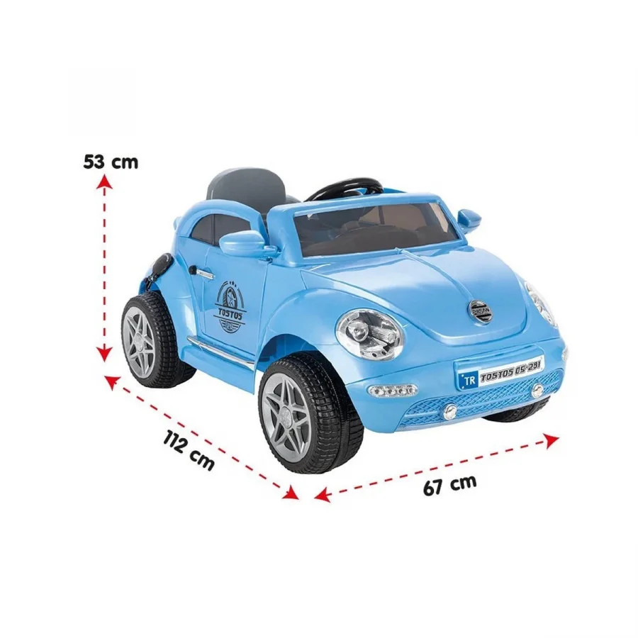 Pilsan Tostos Uzaktan Kumandalı 12 V Akülü Araba Mavi