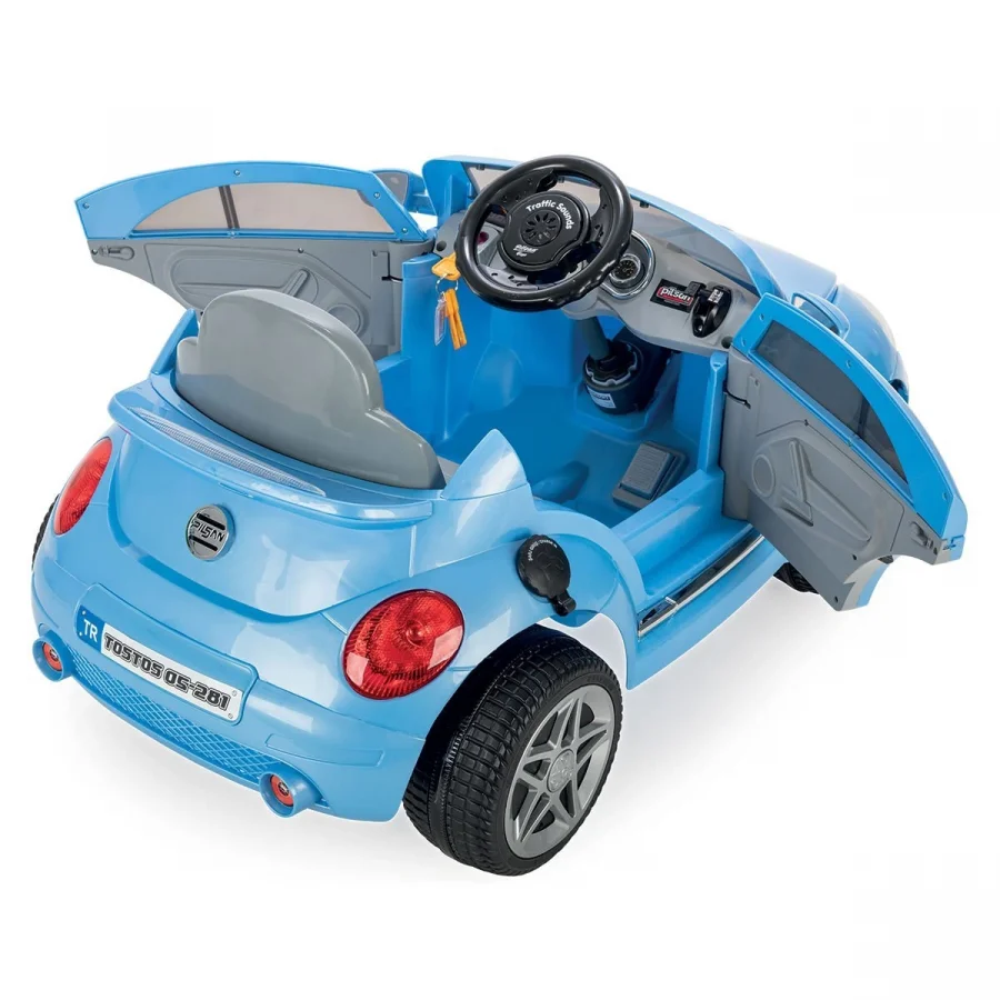 Pilsan Tostos Uzaktan Kumandalı 12 V Akülü Araba Mavi