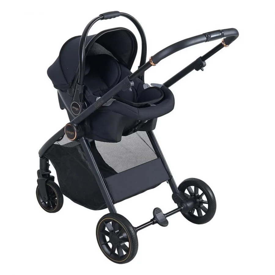 Prego 2028 Venüs Travel Sistem Bebek Arabası Siyah
