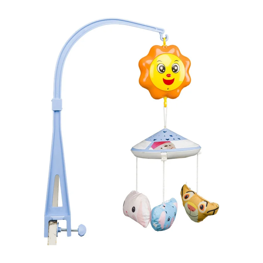 Safemom Müzikli Işıklı Mutlu Hayvanlar Dönence - Mavi