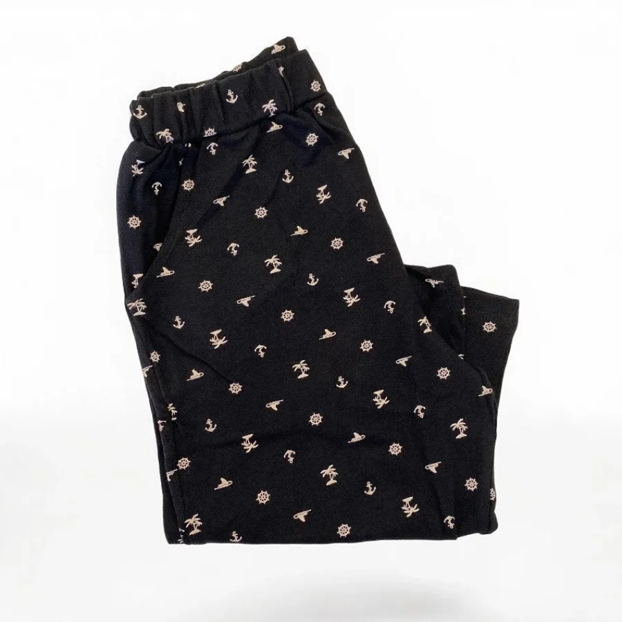 Dofi Siyah Erkek Çocuk Desenli Kapri