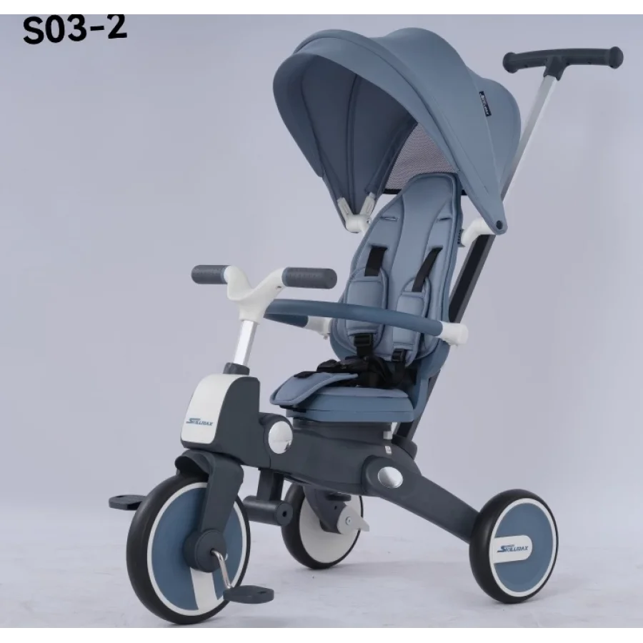 Skillmax İki Yönlü Katlanabilir Üç Tekerlekli Çocuk Bisikleti