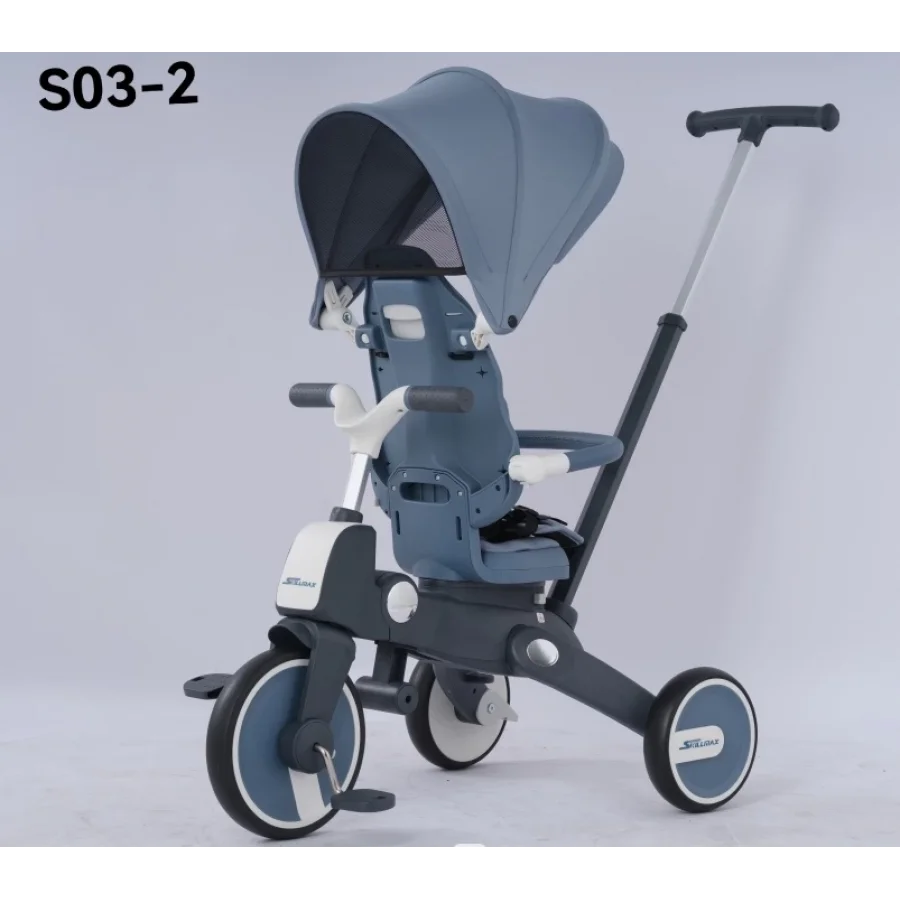 Skillmax İki Yönlü Katlanabilir Üç Tekerlekli Çocuk Bisikleti