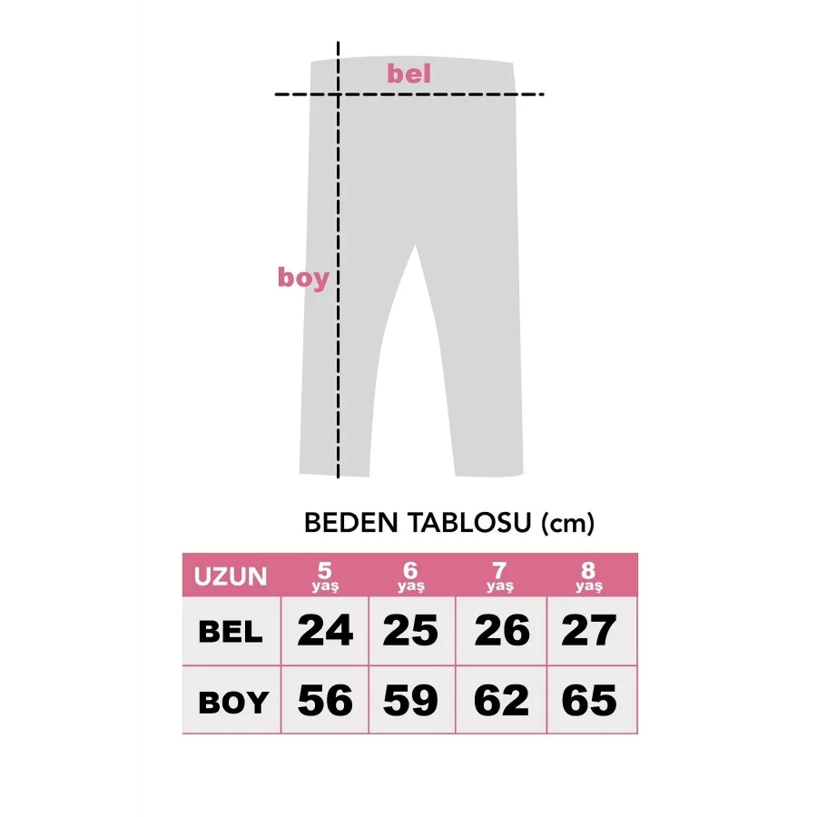 Twoo Kids 2li Yazlık Rahat Kız Çocuk Likralı Uzun Tayt