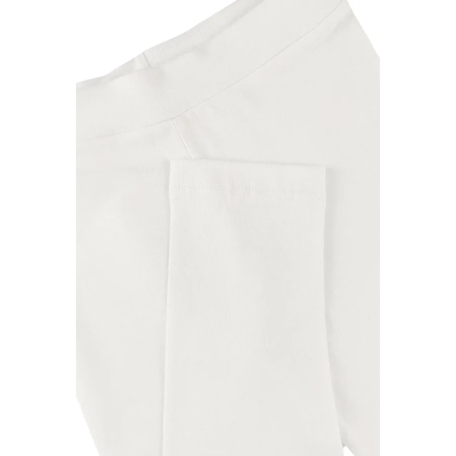 Twoo Kids Yazlık Rahat Kız Çocuk Likralı Uzun Tayt - Beyaz