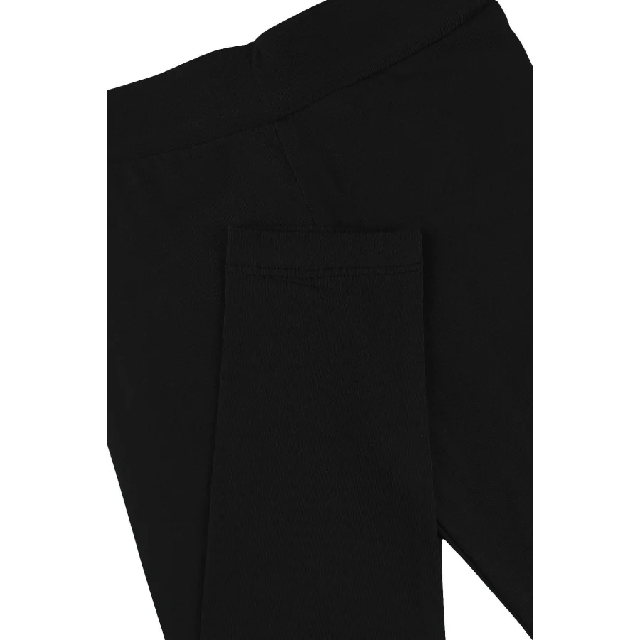 Twoo Kids Yazlık Rahat Kız Çocuk Likralı Uzun Tayt - Siyah