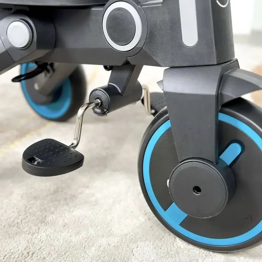 Üç Tekerlekli Katlanır Çift Yönlü Ebeveyn Kontrollü Çocuk Bisikleti -Yeşil