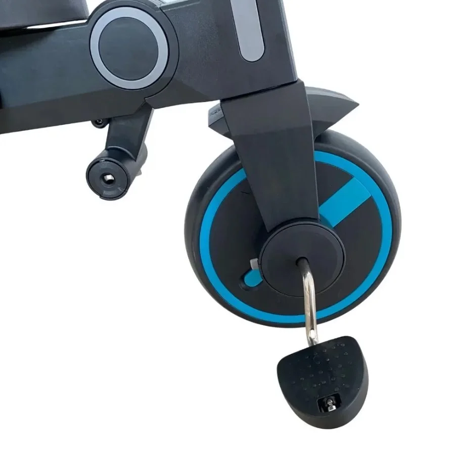 Üç Tekerlekli Katlanır Çift Yönlü Ebeveyn Kontrollü Çocuk Bisikleti -Yeşil