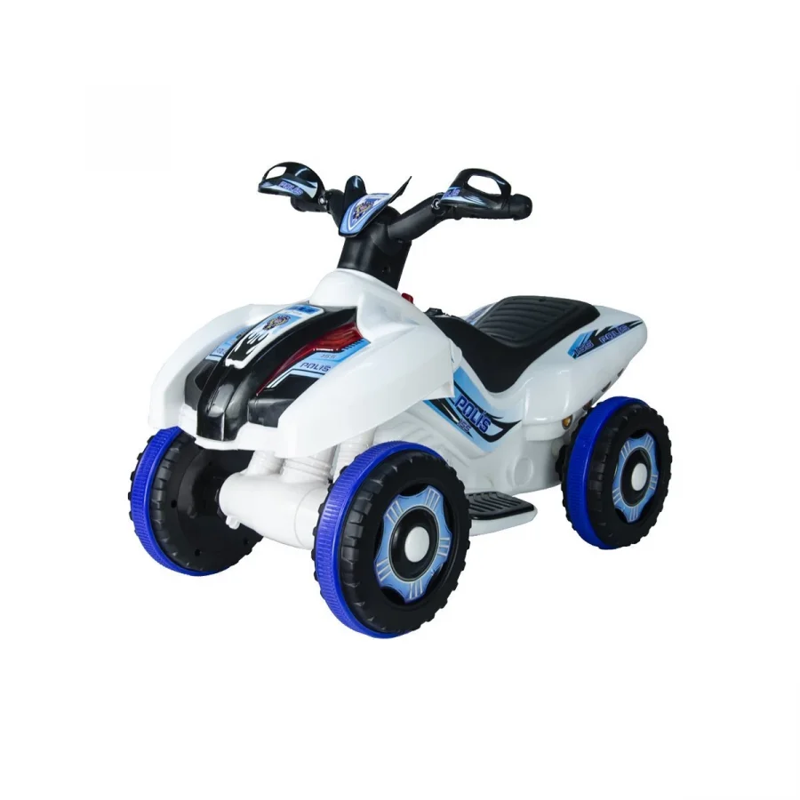 Uj Toys Müzikli ve Led Işıklı Akülü Atv 6V Ranger Beyaz