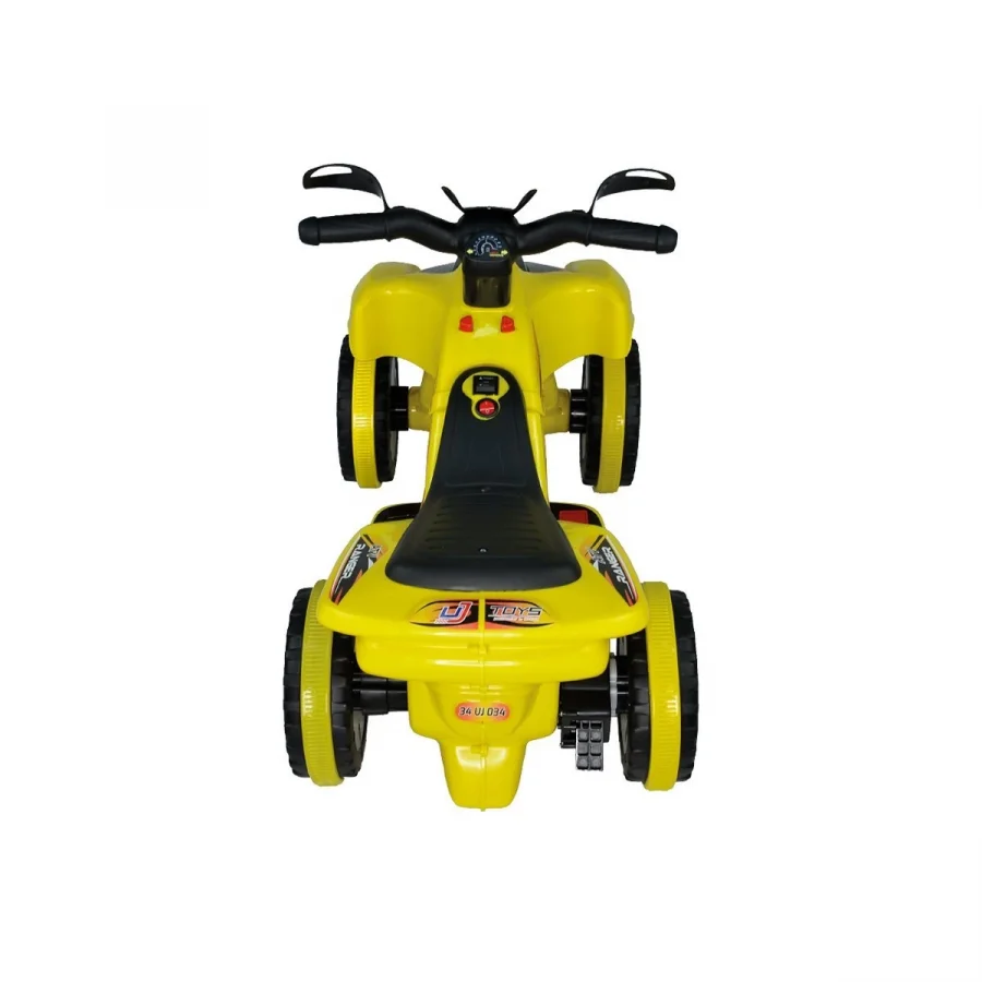 Uj Toys Müzikli ve Led Işıklı Akülü Atv 6V Ranger Sarı