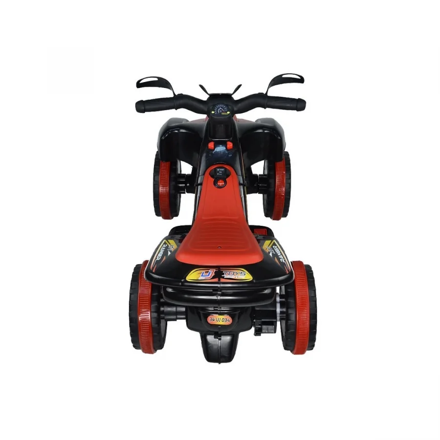 Uj Toys Müzikli ve Led Işıklı Akülü Atv 6V Ranger Siyah