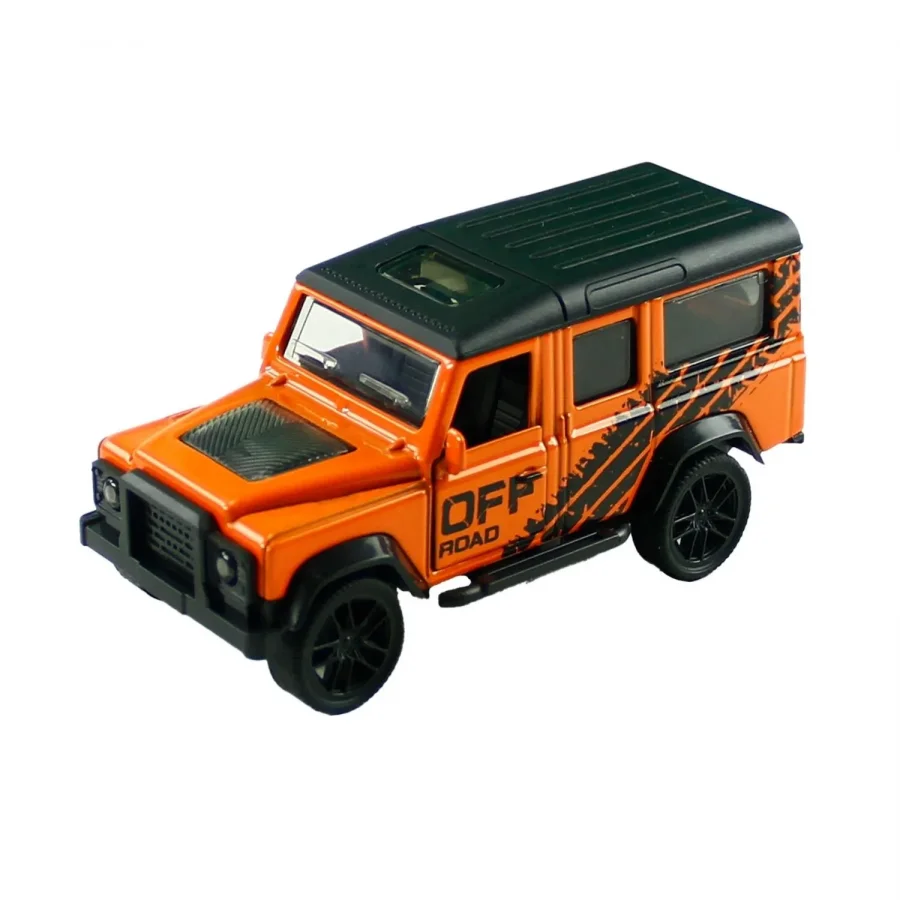 Vardem Çek Bırak Kapıları Açılan 1:43 Metal Jeep - Turuncu